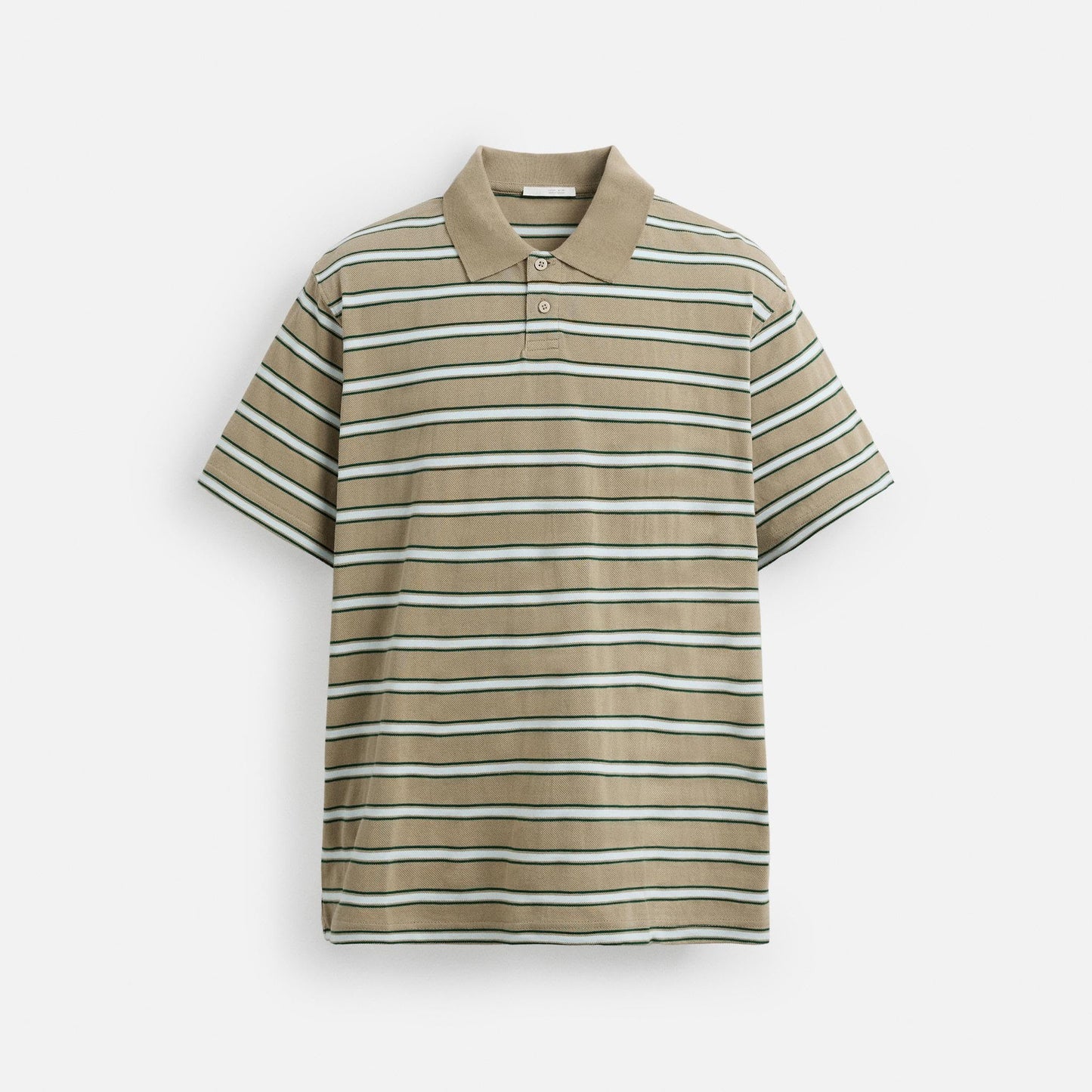 STRIPED PIQUÉ POLO SHIRT