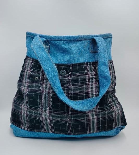 Denim Bag Made from Jeans & Skirt