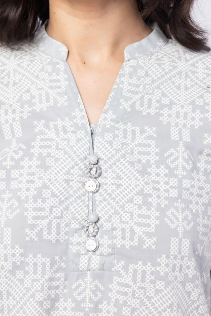 Printed Kurta Top #1292