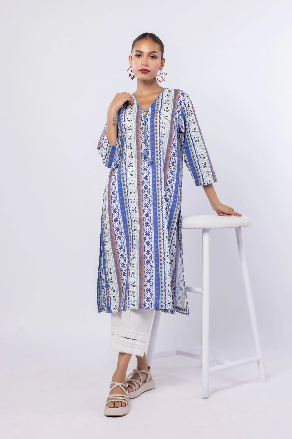 Printed Kurta Top #1287