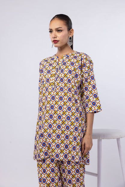 Printed Kurta Top #1296