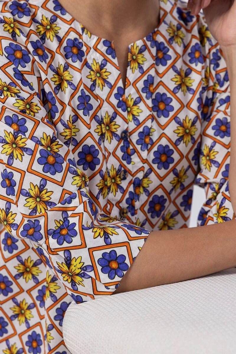 Printed Kurta Top #1296