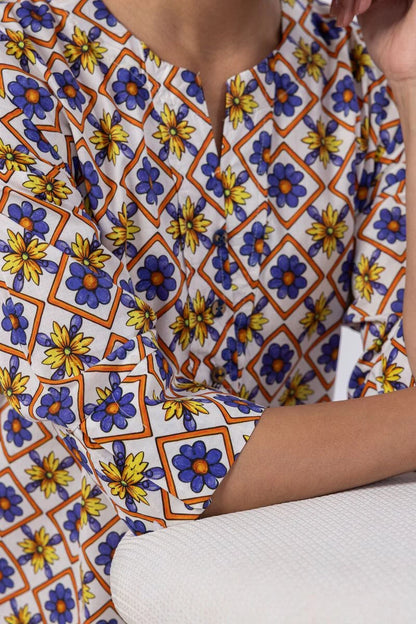Printed Kurta Top #1296