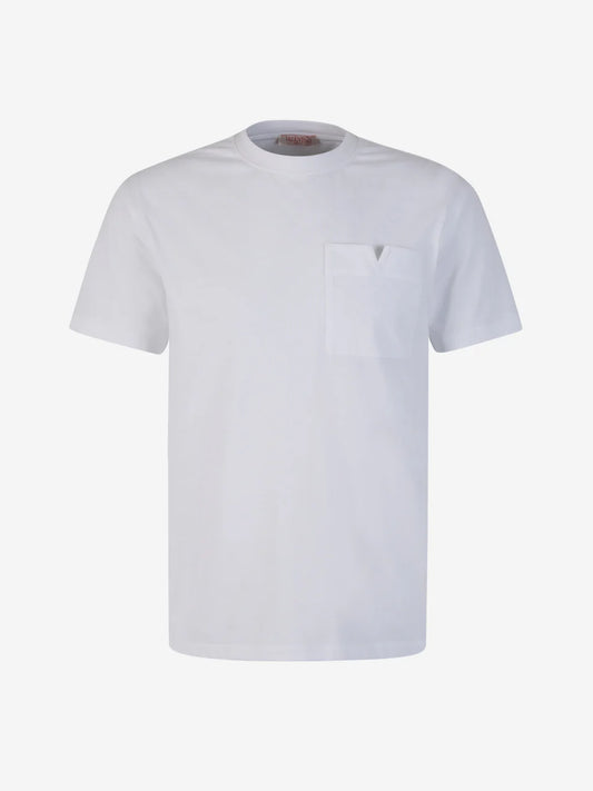 Pocket Cotton T-Shirt White