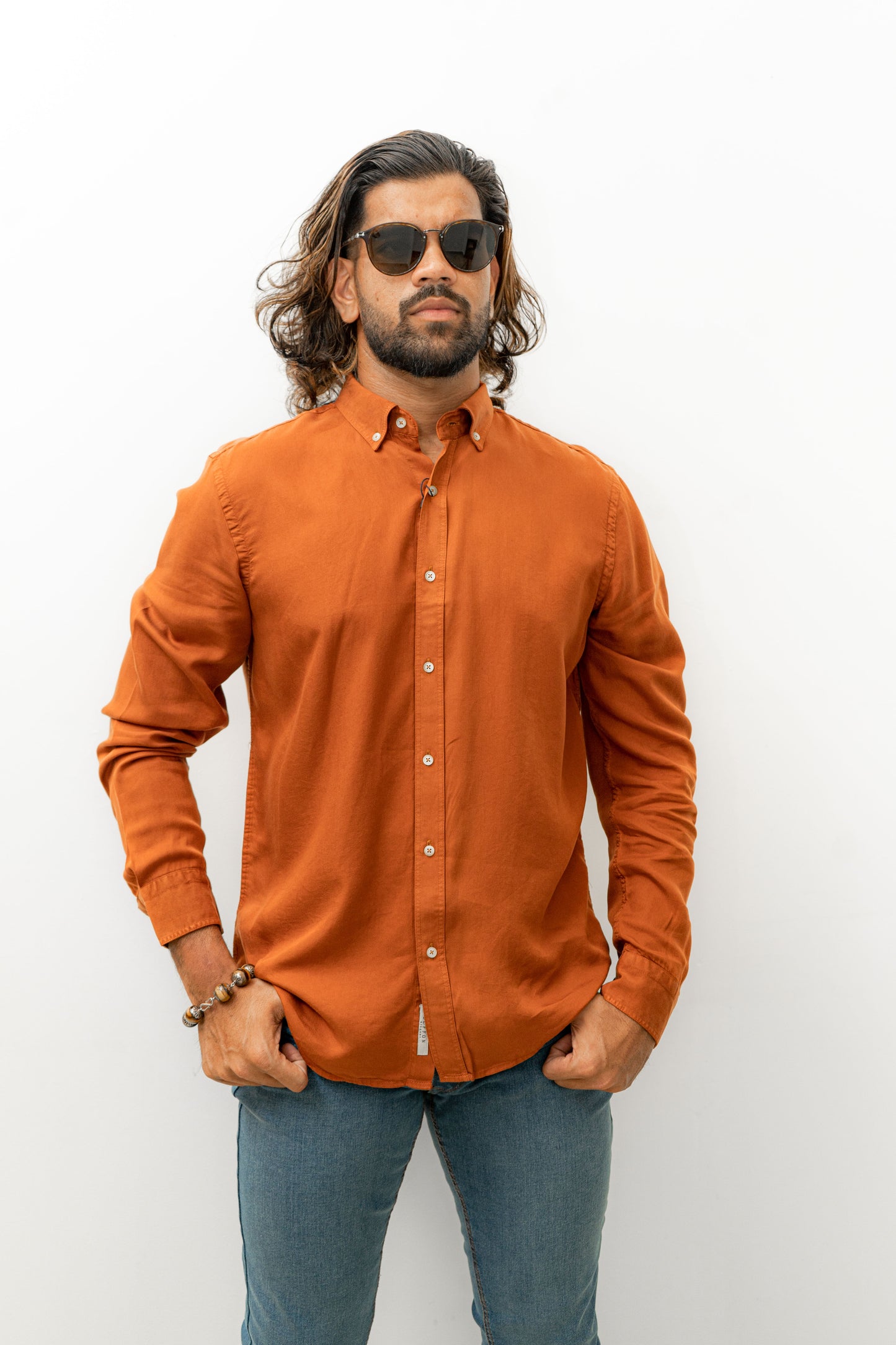 Twill Shirt - Cosmic Orange